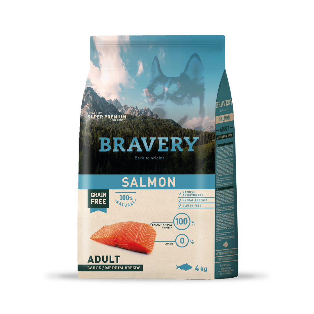 Bravery Perro Adulto raza Mediana y Grande - Salmón
